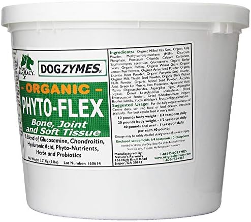 Dogzymes Phyto Flex - Glucosamine, Chondroitin, MSM and Hyaluronic Acid… (10 Pound)