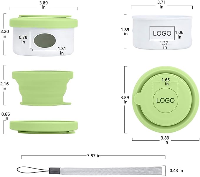 4 in 1 Dog Travel Kit, Leak‑Proof Portable Dog Water Bottle with Collapsible Silicone Bowl, Poop Bag Dispenser & Carabiner Hook, Food Grade BPA‑Free Pet Outdoor Supplies for Walking, Hiking, Camping