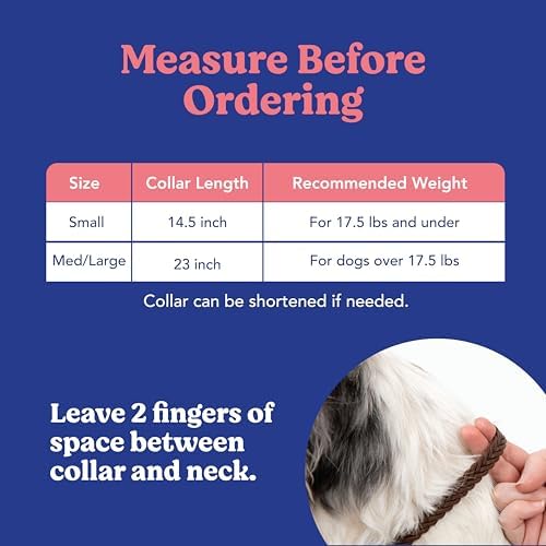 ANGELS' EYES Hip + Joint Mobility Collar for Dogs with Glucosamine, Chondroitin, MSM, and More | Convenient & Easy | 30 Days of Continuous Support | Water Resistant (Small)