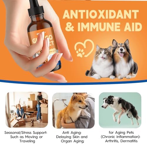 Brain & Heart Health Prevention Ginkgo Biloba Extract for Dogs & Cats ﻿