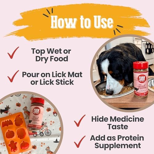 Farm To Pet - Dog Food Topper - 4.7 oz Beef Meal Toppers for Dogs, Single Ingredient, Lean, All Natural, Healthy Food for Small, Medium, Large Breeds, & Puppies - Made in USA