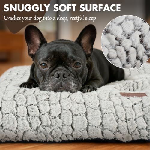 Dog Bed Crate Pad for Small Dogs 42"x28" Coffee