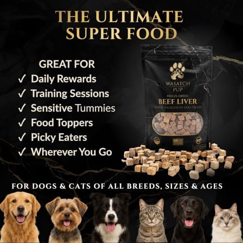 Beef Liver Dog Treats, Freeze Dried Training Treats for Dogs
