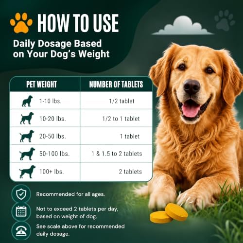 Vitamatic Pets Turmeric + Collagen Tablets for Dogs, 120 Chewables