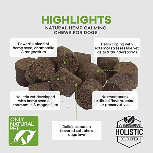 Only Natural Pet, Hemp, L-Theanine, 120-Pack, 120 Count