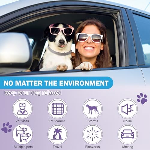 8 Pcs Calming Collar for Dogs with Natural Pheromone, 8-Pack, Small