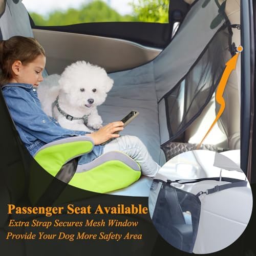 VIVAGLORY Dog Seat Cover Hammock - Grey, Standard