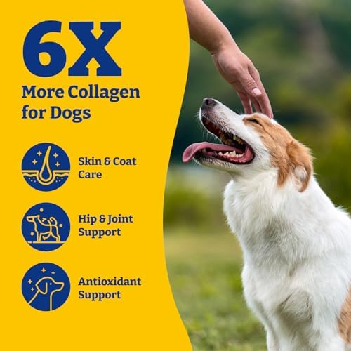 Collagen for Dogs - Dog Collagen Soft Chews for Hip, Joint, Skin & Coat + Probiotics for Dogs, Immune Support Supplement