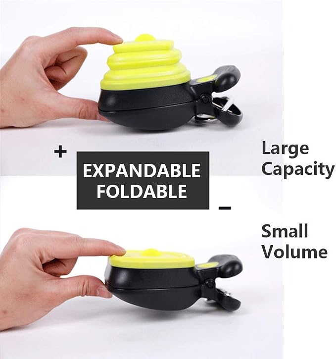 Dog Pooper Scooper Portable Pet Scoop Waste Pick Up Clean-Up Foldable Expandable Sanitary Cleaner with Bag Dispenser for Dogs Pets