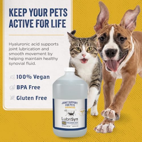 LubriSyn HA Hyaluronic Acid Hip & Joint Supplement for Dogs & Cats, 128 oz