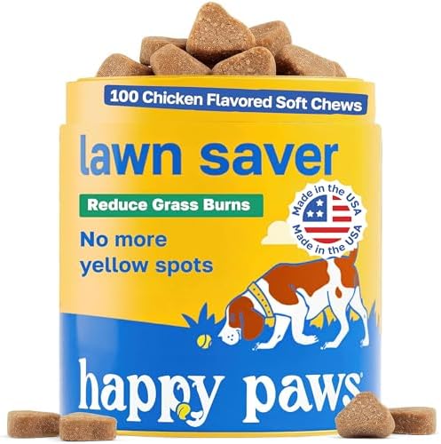 Happy Paws Lawn Saver Supplement, Dog Probiotics, 100 Soft Chews