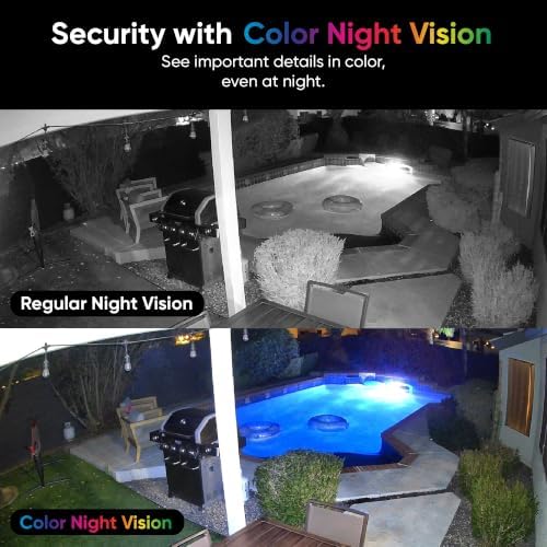WYZE Cam v4 (Latest Model), 2.5K AI Security Camera, Indoor/Outdoor Cameras for Home Security, Baby Monitor & Pet Camera, Color Night Vision, No Subscription Required (2 Pack)