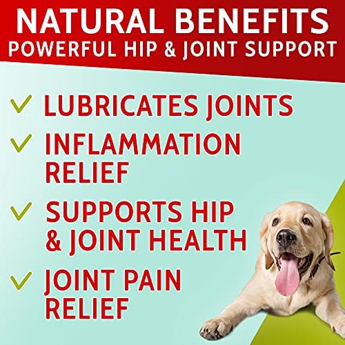 PawfectChew Hemp + Glucosamine Treats for Dogs - Made in USA Hip & Joint Supplement w/Hemp Oil Chondroitin MSM Turmeric - Natural Pain Relief - All Breeds Sizes - 120 Soft Chews