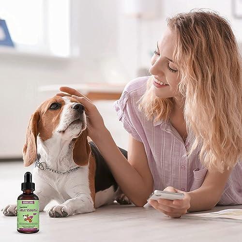 WONDER PAWS Melatonin Drops Plus Milk Thistle Drops - for Dog Stress Relief, Calming, Liver, Detox & Overall Wellness – Liquid Melatonin 2 Ounces - Milk Thistle 2 Ounces