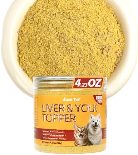 Just Try Freeze Dried Chicken Liver Topper for Cats & Dogs, 4.23 OZ
