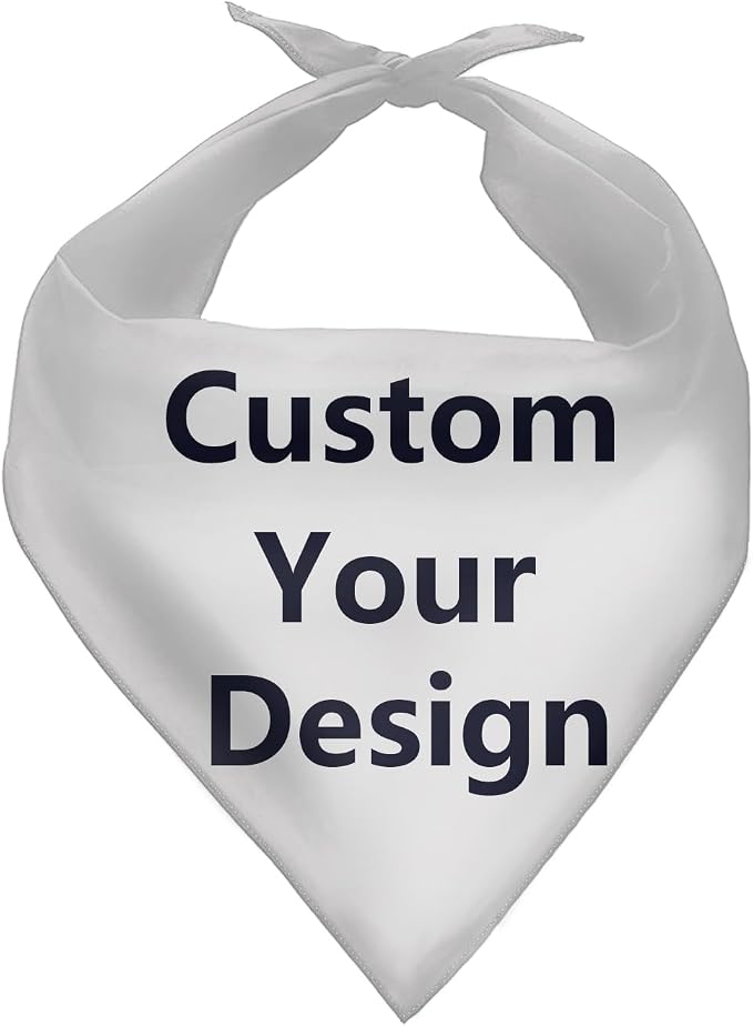 Forchrinse Custom Dog Bandanas, Medium, Small, Polyester