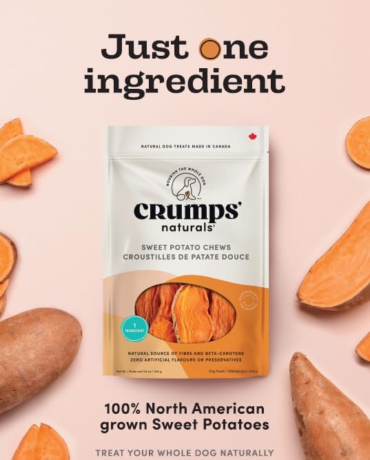 Crumps Naturals Sweet Potato Chews 612g/21.6oz