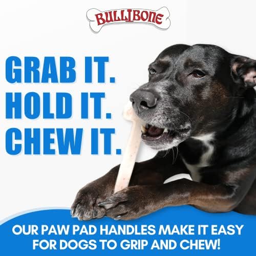 Bullibone Nylon Dog Chew Toy for Aggressive Chewers - Dental Hygiene Bone with Beef Flavor, Durable Tough Chew Toys for Small Dogs, Indestructible Dog Bone - Single