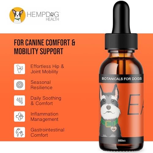 Ease, Pet Hemp Oil, Hip, Joint & Mobility Support, Turmeric