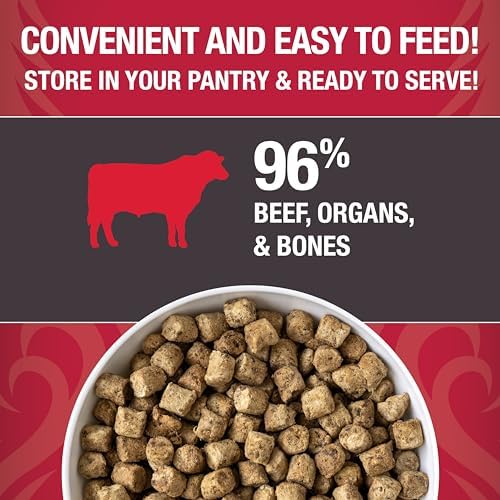 KOHA Raw Life Freeze-Dried Raw Bites Beef for Dogs, High Protein Meal, Topper, and Treat for Picky Eaters, 14oz Bag