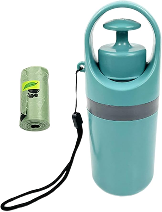 Poop Scooper for Dogs, Dog Waste Picker Dog Poop Scooper with 15piecs Bag Dispenser, Portable Pooper Scoopers Outdoor