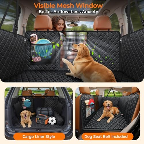 URPOWER XL Hard Bottom Dog Seat Cover - Full-Size Crew Cab Trucks