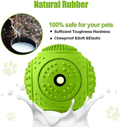 Dog Chew Toys 4 Pack, Dog Toys for Aggressive Chewers Small Medium Large Breed, Multifunctional Teeth Cleaning and Gum Massage, Tough Dog Toys with Natural Rubber for Puppy and Medium Large Dog