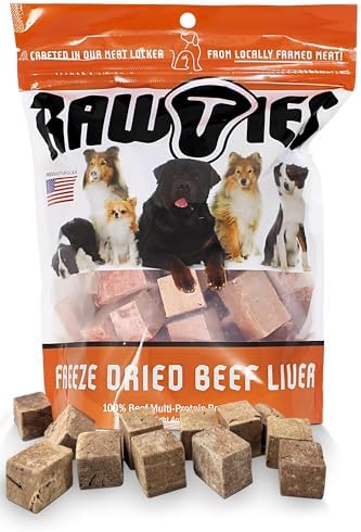 Premium Freeze-Dried Raw Beef Liver for Dogs – 100% USA-Sourced Raw Meat Dog Food – Grain-Free, No Fillers, High Protein Nutrition for Small & Large Breeds