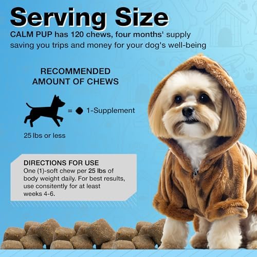 Calming Chews with Organic Hemp Oil| Dog Anxiety Relief & Travel Friendly| Glucosamine to