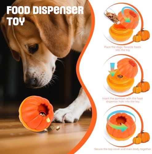 Interactive Dog Toy, 2 in 1 Frozen Treat Toys and Dog Food Dispenser Ball Toys for Training, Reducing Anxiety, Relieving Boredom, Keep Cooling, Large Dogs Chew Puzzle Toy for Medium Large Dogs