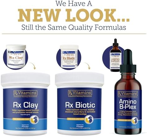 Rx Vitamins Essentials for Dogs - Daily Vitamins & Minerals - 8 oz | with Blue Spirulina, Kelp Powder, & Milk Thistle for Dogs - Complete Canine Vitamins and Essential Minerals Powder