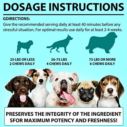 Dog Calming Treats, Hemp, Bacon, 110-Pack