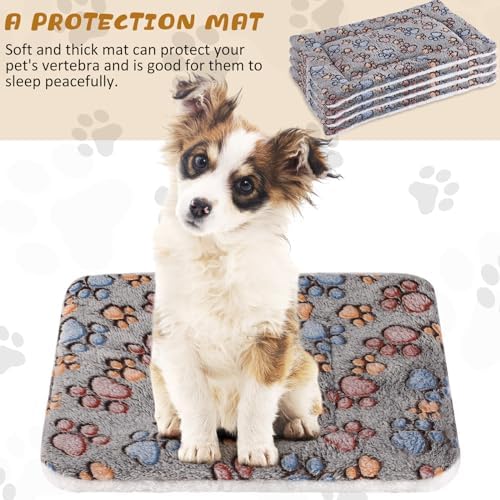 Tuanse 4 Pack Soft Pet Bed Mat Small Dog Crate Fleece