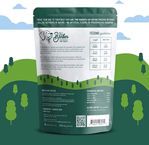Beg & Barker Chicken Chips for Dogs - Single Ingredient, 8oz