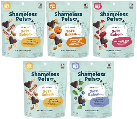 Shameless Pets Variety Soft-Baked Dog Treats - 5-Pack, 6 oz Each