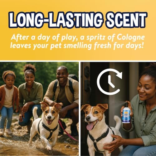 Bodhi Dog Premium Dog Cologne - Deodorizing Dog Perfume & Conditioner for Dogs & Cats - Natural Long Lasting Spray - Keeps Pets Fresh All Day - Gentle, Safe Formula, Made in USA (Sugar Cookie 4 Fl Oz)