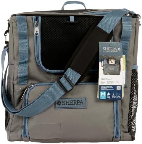 Sherpa Trek Tote 2-in-1 Pet Backpack & Tote, Gray, Medium