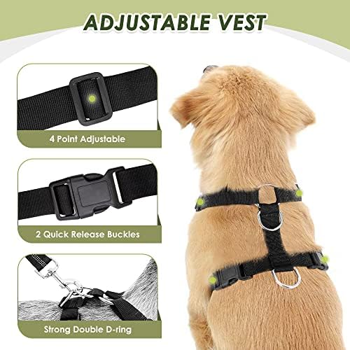 SlowTon Dog Car Seat Belt Harness - BL, M