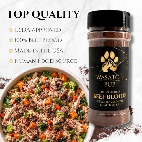 Beef Blood Dog Food Toppers, Freeze-Dried Dog Food Seasoning