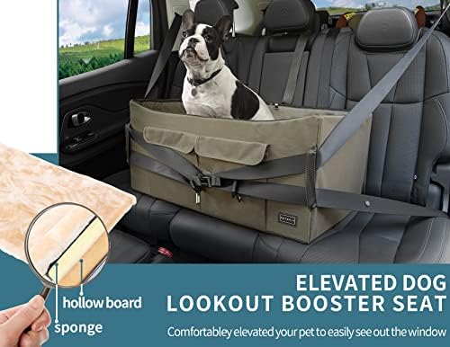 Petsfit Dog Booster Seat, Large, Up to 55 lbs, Brown