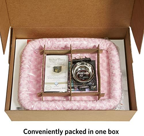 MidWest Homes for Pets Pink Fashion iCrate Starter Kit, 24-inch Dog Crate Bundle for Small Dogs, Includes Crate, Pet Bed, 2 Bowls and Privacy Cover