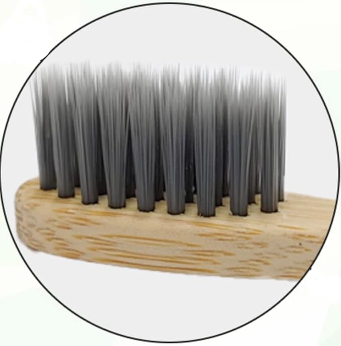 Bamboo Toothbrush for Dogs-BPA Free Ultra Soft Dog Toothbrush- Gentle on Pet Gum and Teeth-PBT Gentle Bristle and Non-Plastic Biodegradable Handle