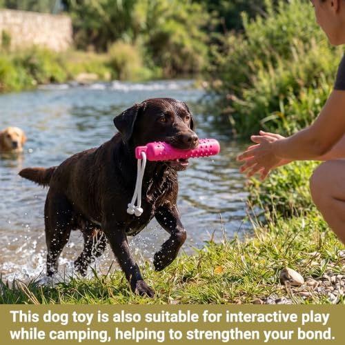 Dog Water Toys, 2 Pack Floating Bumper Fetch Toy Dummy | Interactive Retrieving Training Float Pet Rope Toy for Pool, Lake Outdoor Small Medium Large Dogs