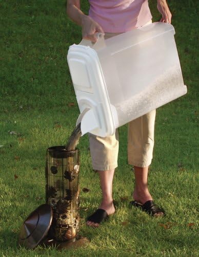 Buddeez Airtight Pet Food Storage Container, 32 Quart, with Pour Spout