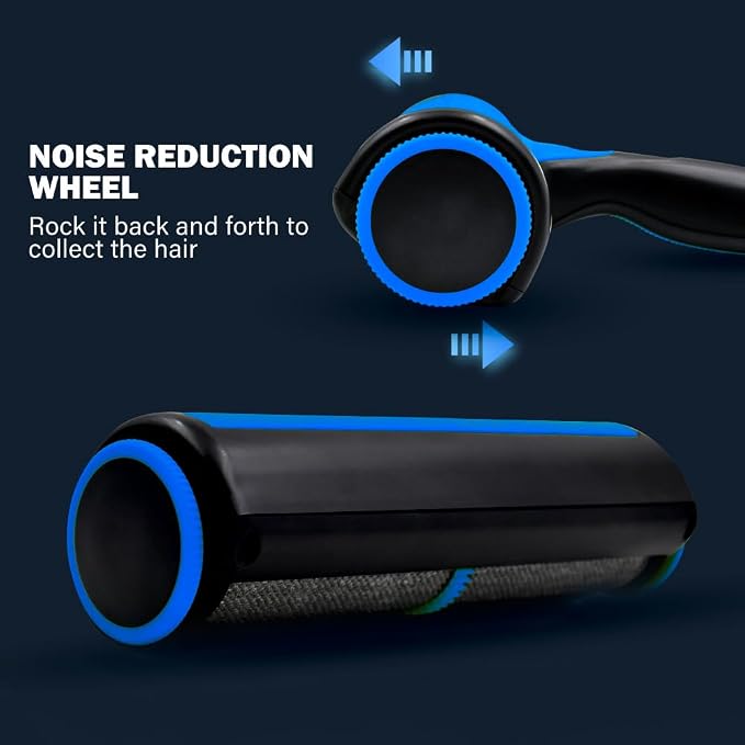 Pet-Pristine Pet Hair Remover Roller and Mini Detailer Combo Pack - Effortless Cats and Dogs Reusable Hair Removal for Couches, Beds, Carpets, Furniture