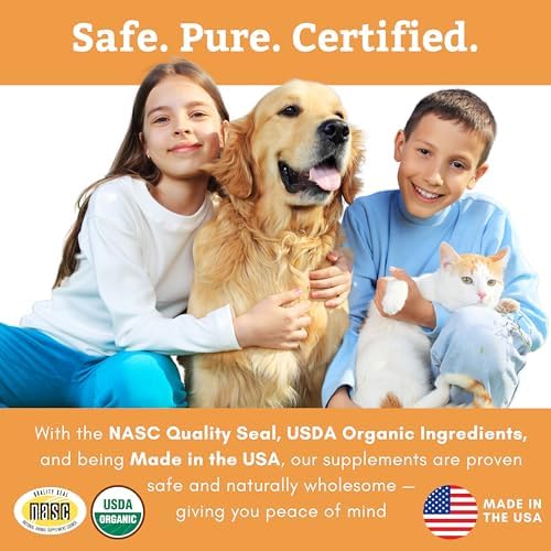 Organic Dog Vitamins with Organic Pumpkin Protein, 2 Lb, 90 Scoops | Daily Dog Multivitamin with Prebiotics, Probiotics for Immune Support, Skin Coat, Digestion, Stool Quality - Canine Complete