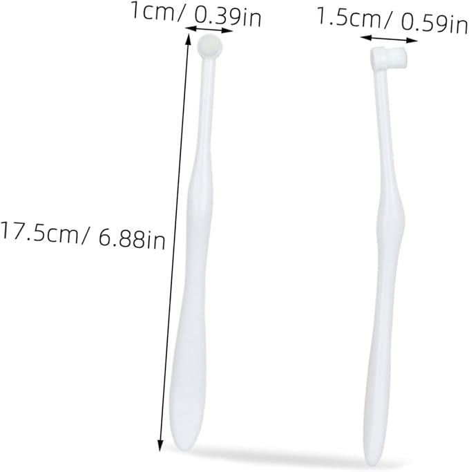 Toyvian Cat and Dog Toothbrush Small Head Manual PET Oral Cleaning Tool Soft Bristles for Gentle Cleaning Handheld Design for Easy Use for Cats and Dogs