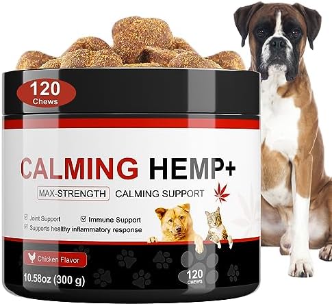 Hemp Calming Chews for Dogs, Chicken, 120-Pack, 120 Count