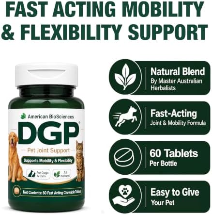 DGP Dog Joint Supplement for Mobility & Flexibility, 180 Tablets
