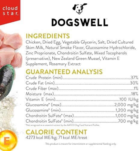 DOGSWELL Hip & Joint Grillers Dog Treats, Chicken, 24 oz. Pouch